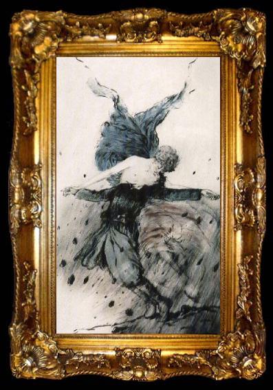 framed  Louis Lcart Kiss of the motherland, ta009-2